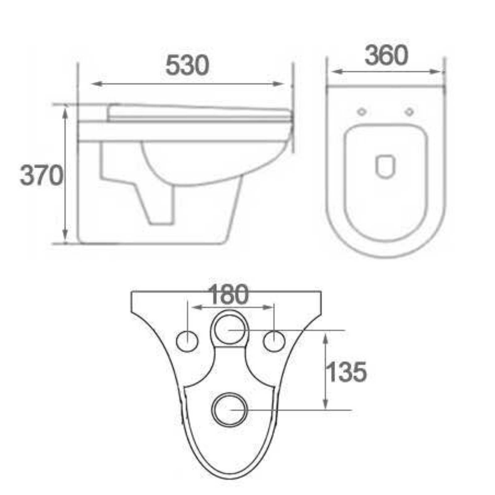 Treo Wall Hung Toilet Bowl K8005 Bathroom Wholesale & Warehouse